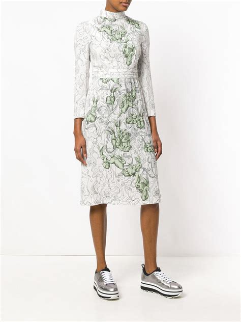 prada rabbit print dress|Prada Rabbit Print Dress .